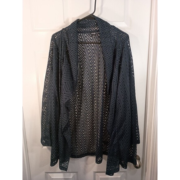 Rafaella Woman Cover Top Plus Size 2X Open Blue - Picture 1 of 10